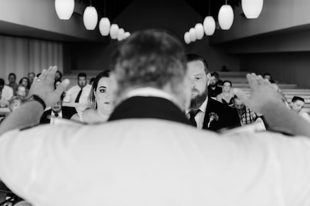 Wedding ceremony by Dr. Gerrit Rademeyer in Genadendal