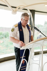 Wedding ceremony by Dr. Gerrit Rademeyer in Genadendal