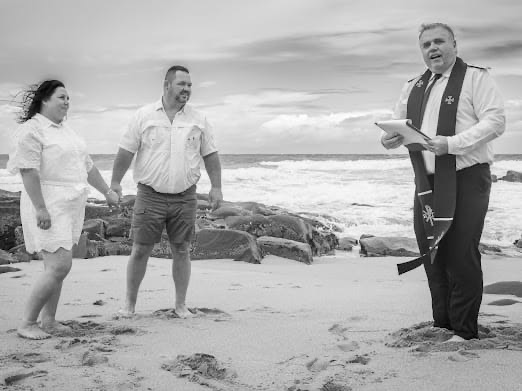 Wedding ceremony by Dr. Gerrit Rademeyer in Genadendal