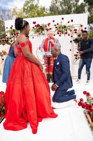 Wedding ceremony by Dr. Gerrit Rademeyer in Genadendal