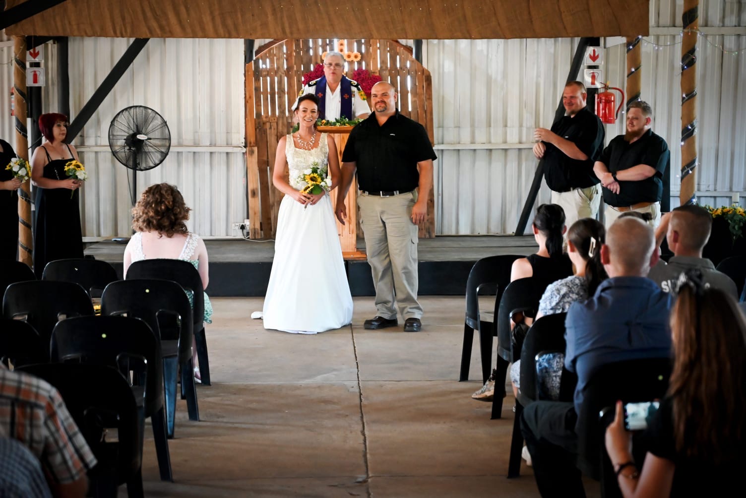 Wedding ceremony by Dr. Gerrit Rademeyer in Genadendal